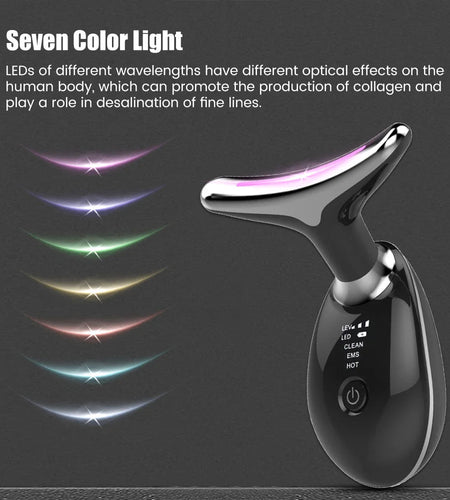 7-in-1 LED Face & Neck Lifter – Sculpt, Tighten & Glow