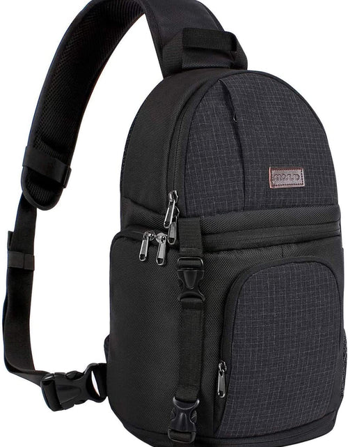 Load image into Gallery viewer, Camera Sling Bag, Dslr/Slr/Mirrorless Camera Case Shockproof Photography Camera Backpack with Tripod Holder &amp; Removable Modular Inserts Compatible with Canon/Nikon/Sony/Fuji, Black
