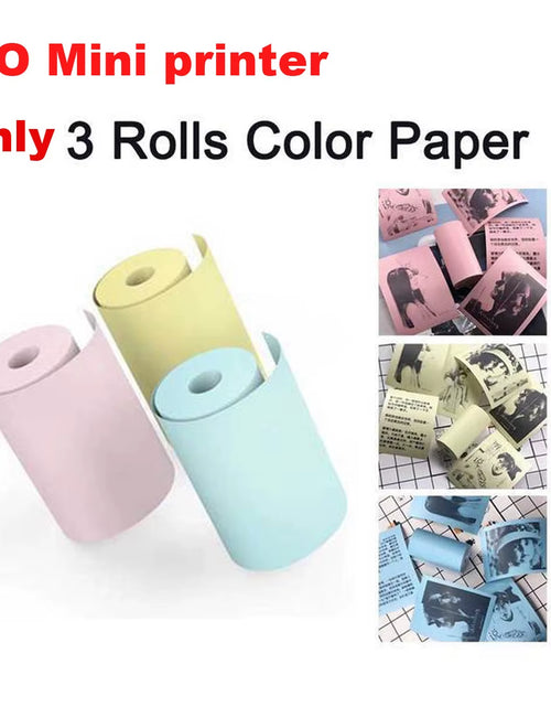 Load image into Gallery viewer, Pocket Printer Wireless BT Thermal Printers with 1 Rolls Printing Paper and 1200Mah Battery, Portable Inkless Printer
