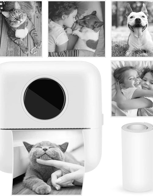 Load image into Gallery viewer, Pocket Printer Wireless BT Thermal Printers with 1 Rolls Printing Paper and 1200Mah Battery, Portable Inkless Printer
