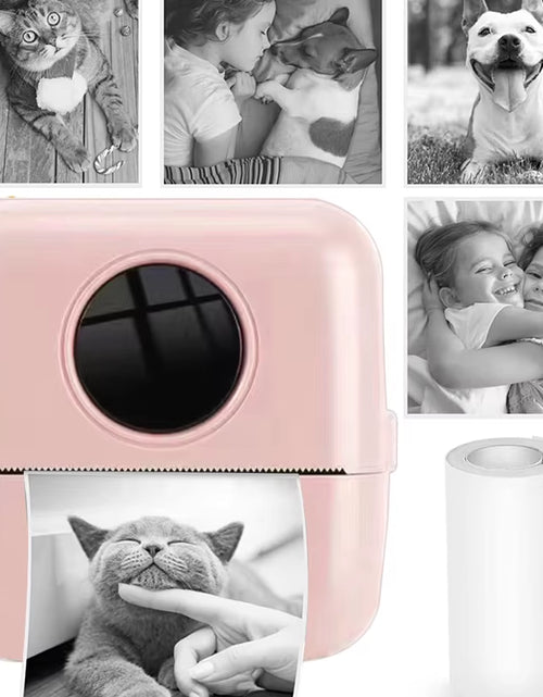 Load image into Gallery viewer, Pocket Printer Wireless BT Thermal Printers with 1 Rolls Printing Paper and 1200Mah Battery, Portable Inkless Printer
